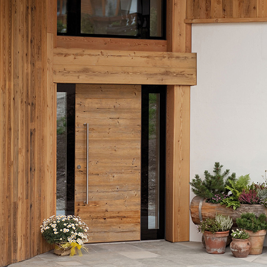 Altholz Haustür Modell H401 aus Altfichte 3B
